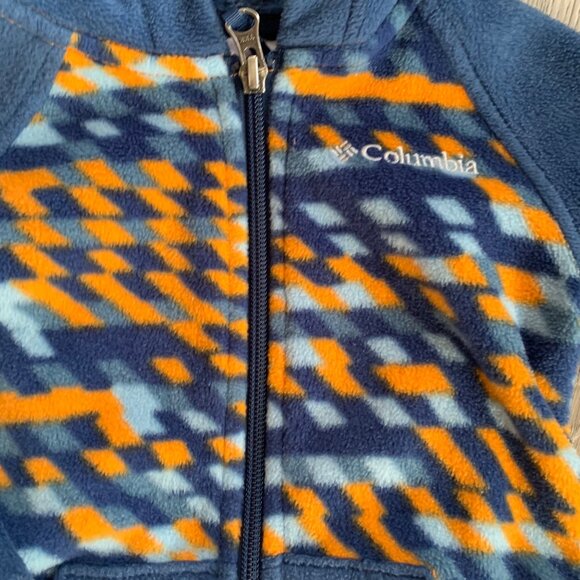 Columbia Baby Fleece Zip Up Hooded Sweatshirt 18-24 Months - Picture 2 of 3